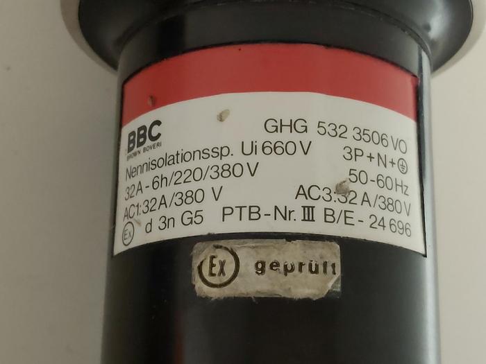 Ex Stecker und Steckdose, Kupplung, 32A, GHG 532 3506, GHG 532 2506, BBC neuwertig