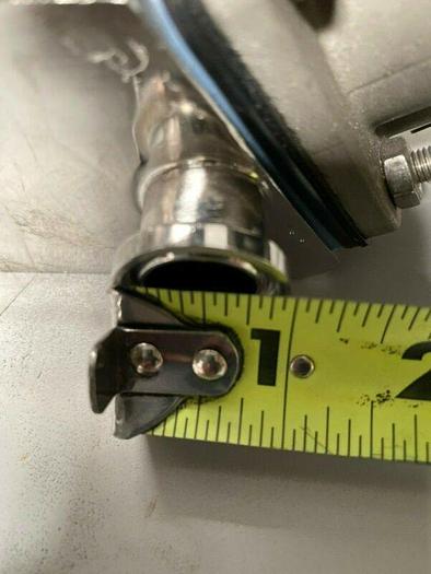 Used 3 ITT Pure-Flo Sherotec Stainless Steel Valves w/ Position Monitor 3/4" Sanitary