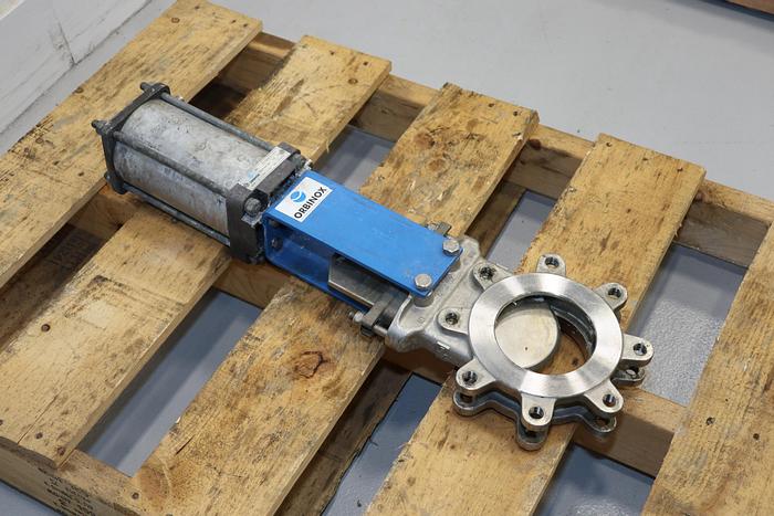 Used Orbinox 4" Air Operated Knife Gate Valve #44237