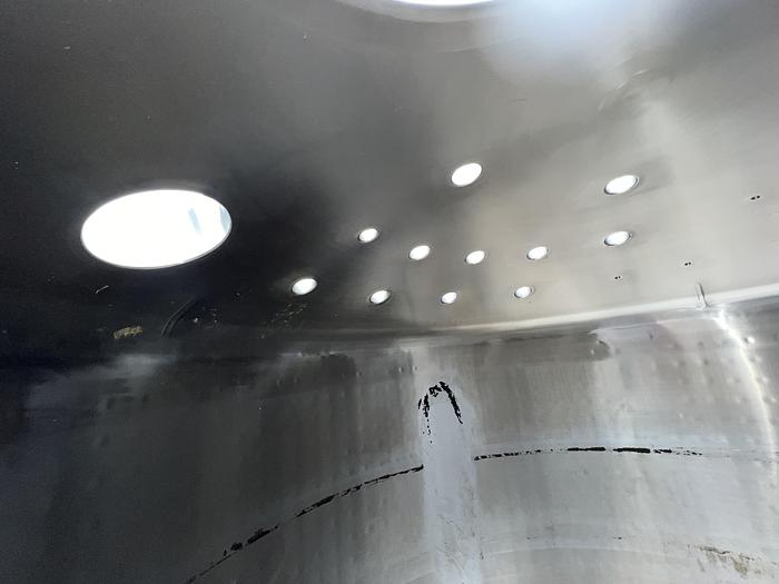 Used Tank, 740 Gallon, 316L Stainless Steel, Jacketed, Agitated, 10 PSI, T&C Stainless #L744627