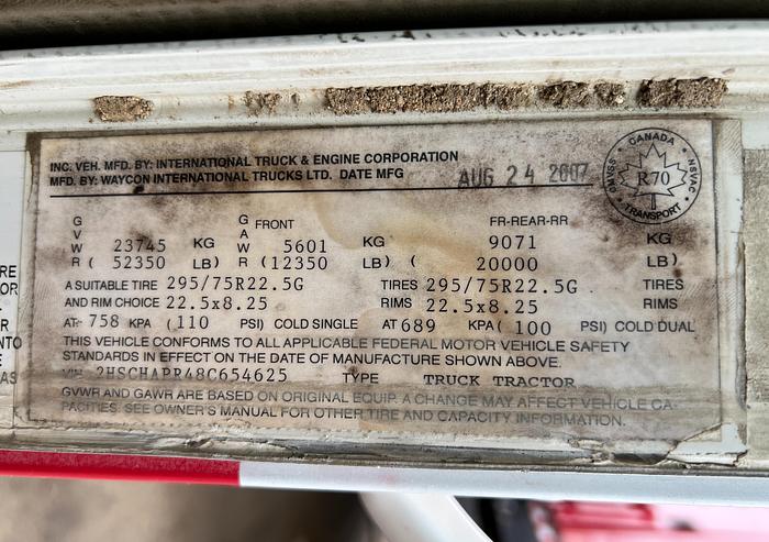 Used 2008 International Kill Truck