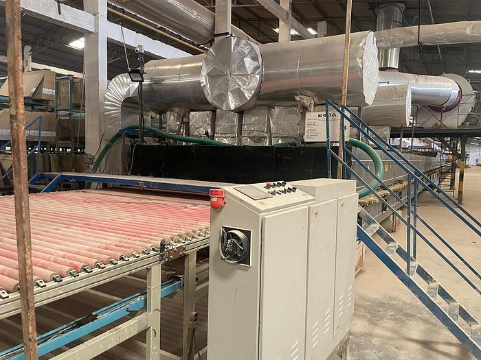 Refurbished ROLLER KILN AND PREKILN FOR CERAMIC TILES KEDA for Sale in