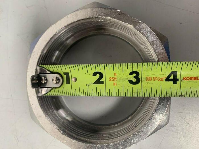 Used 3.5" Stainless Steel Hex Nut for endcap