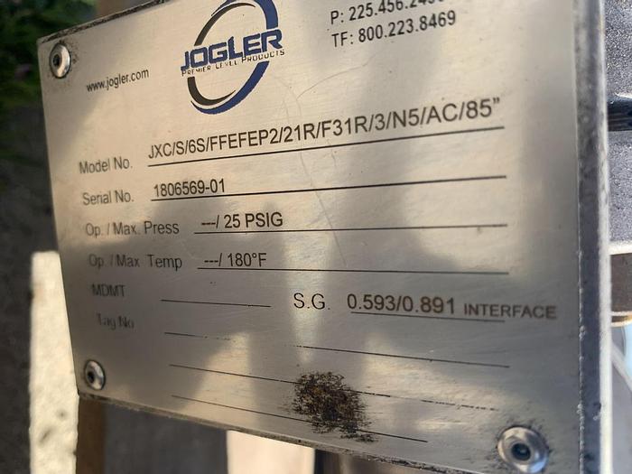 Used Tank, 1,500 Gallon, S/st, 4' x 18', 25 PSI, Coalescer Tank #S743658