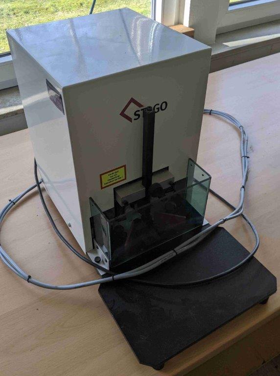 Used Stago ESMA electric paper punching machine corner punch