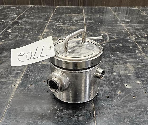 Used USED 2" ERIEZ MAGNETICS MAGNET TRAP, JACKETED, SANITARY