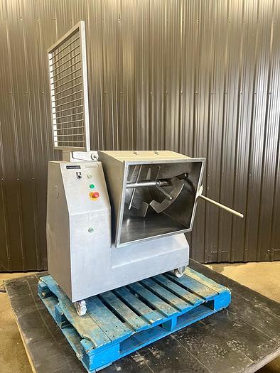 Used USED DADAUX STAINLESS STEEL TILTING PADDLE BLENDER, 7 CUBIC FEET