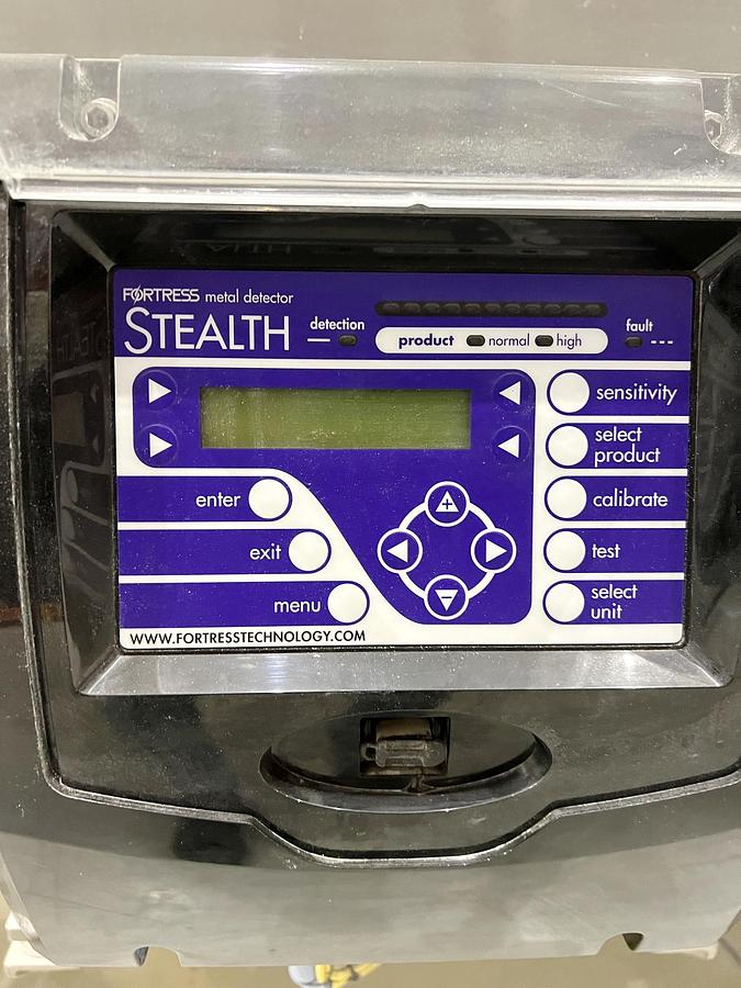 Used Used Fortress Stealth Metal Detector, with Belt Conveyors