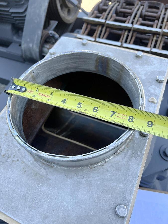 Used Used Mikro Pulverizer Hammermill, Swinging Hammers, 60 HP , With Screw Conveyor