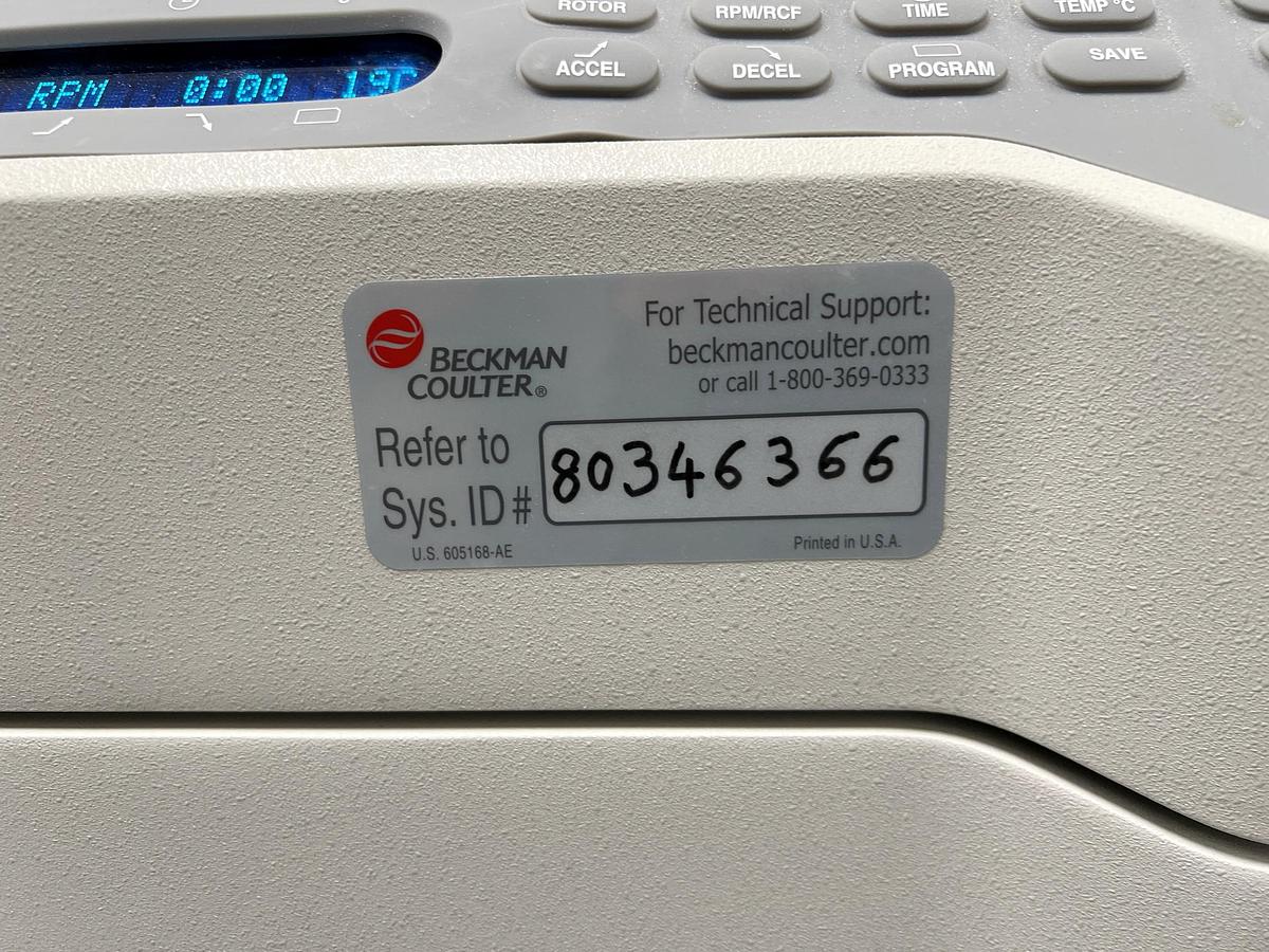 Used Used Beckman Coulter Centrifuge, Model Avanti J-E                