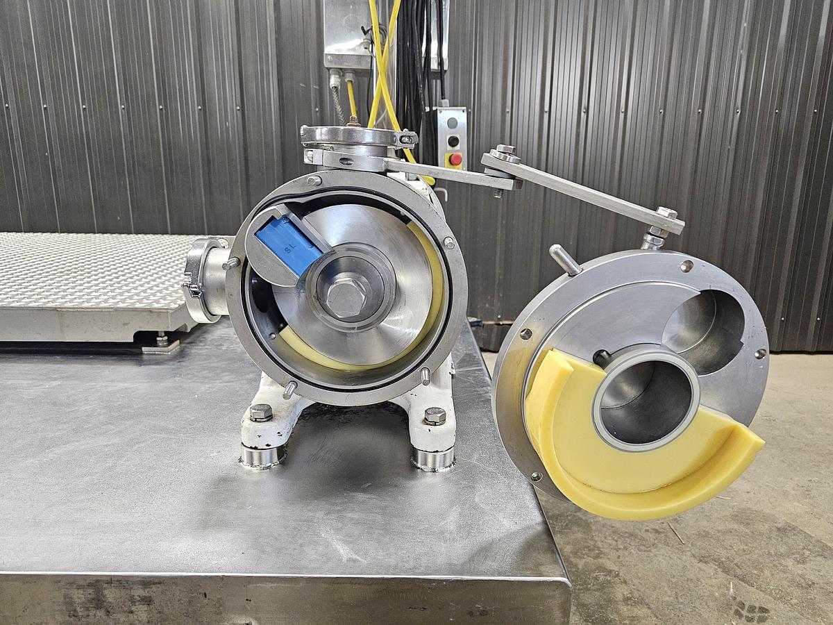 Used Used Sine Lobe Pump, Model 135, with Scale