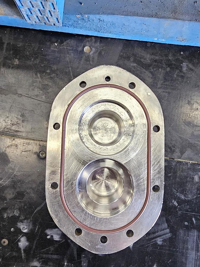 Used Used Waukesha Rotary Lobe Pump, Model 18, 1.5 HP