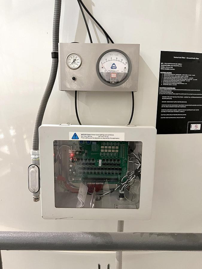 Used Used Kice XP Venturi Jet Filter, With Rotary Airlock & Fan