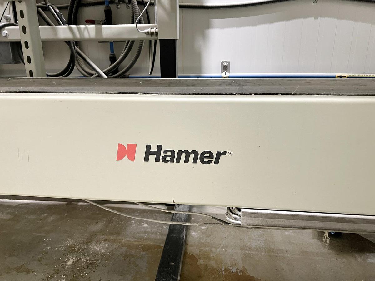 Used Used Fischbein Pinch Inner Liner Sealer, Model PILS 300, with Conveyor