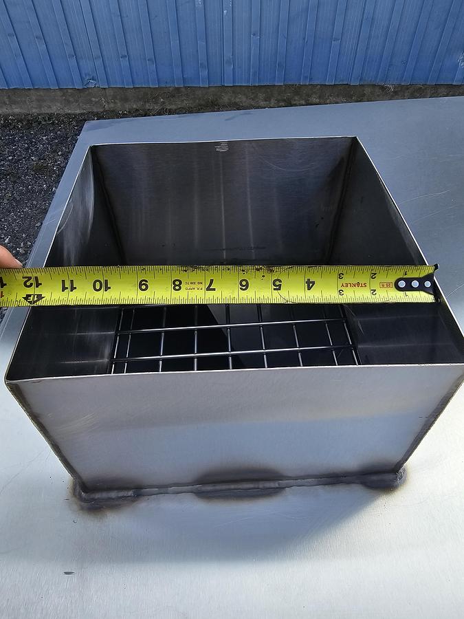 Used Harry Davis NY - Lot 140A - Hopper + Lot 140B - Auger Elevator with Motor (inventoried together)