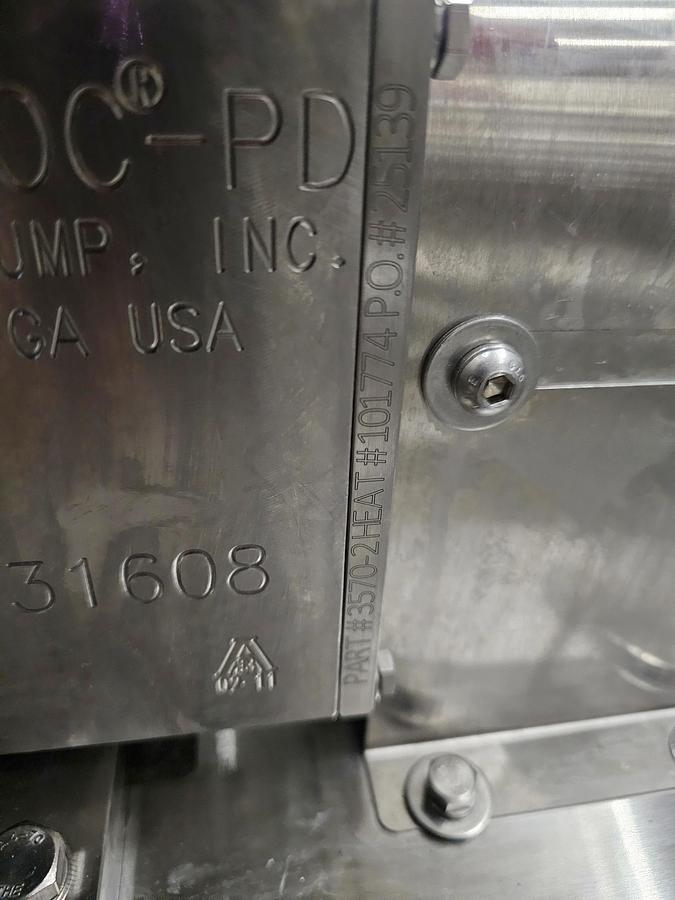 Used Used UNIBLOC Rotary Lobe Pump, Model PD450, 3 HP