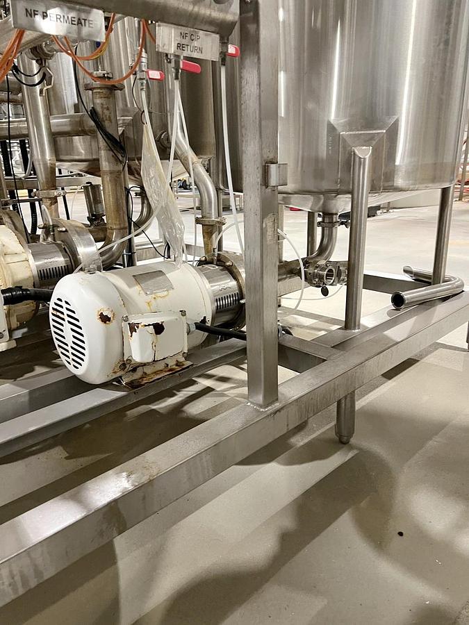 Used Used 4 Stage Nano Filtration System, With Pumps, Heat Exchanger, Tanks