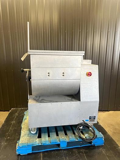 Used USED DADAUX STAINLESS STEEL TILTING PADDLE BLENDER, 7 CUBIC FEET