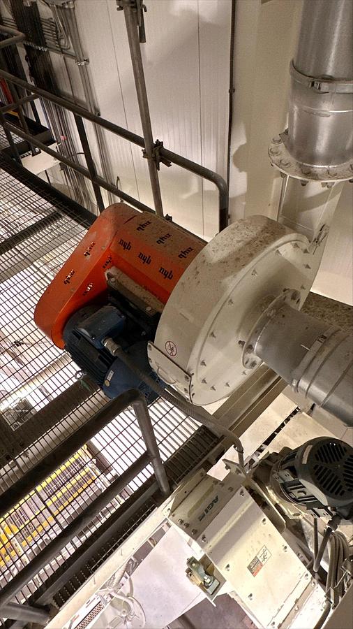 Used Used Kice Venturi Jet Filter, With Rotary Airlock, Cyclone & Fan