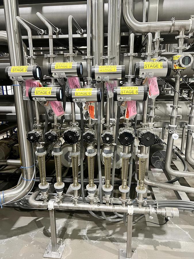 Used Used Ultrafiltration Skid (UF2) - 9 Stage Ultrafiltration System