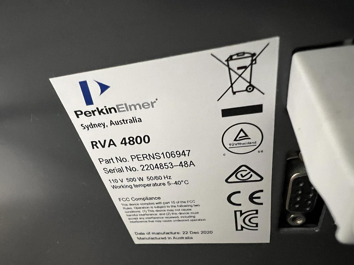 Used Used Perkin Elmer Rapid Visco Analyzer, Model RVA 4800