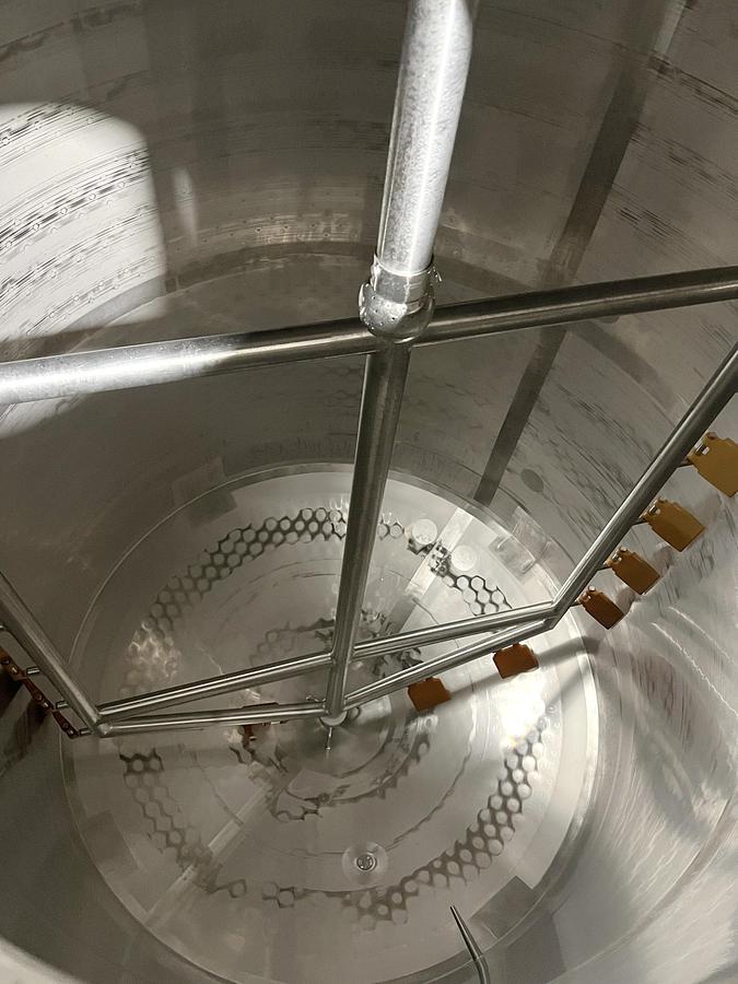 Used Used 2500 Gallon Jacketed Tank, Stainless Steel, With Scrape Agitation & Twin Screw Pump