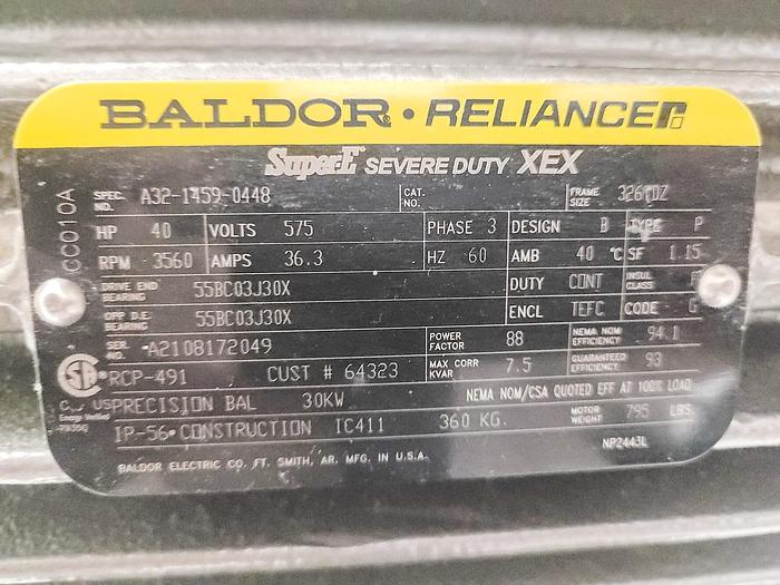 Used USED 2021 URSCHEL COMITROL 1700 PROCESSOR, 40 HP, LIKE NEW