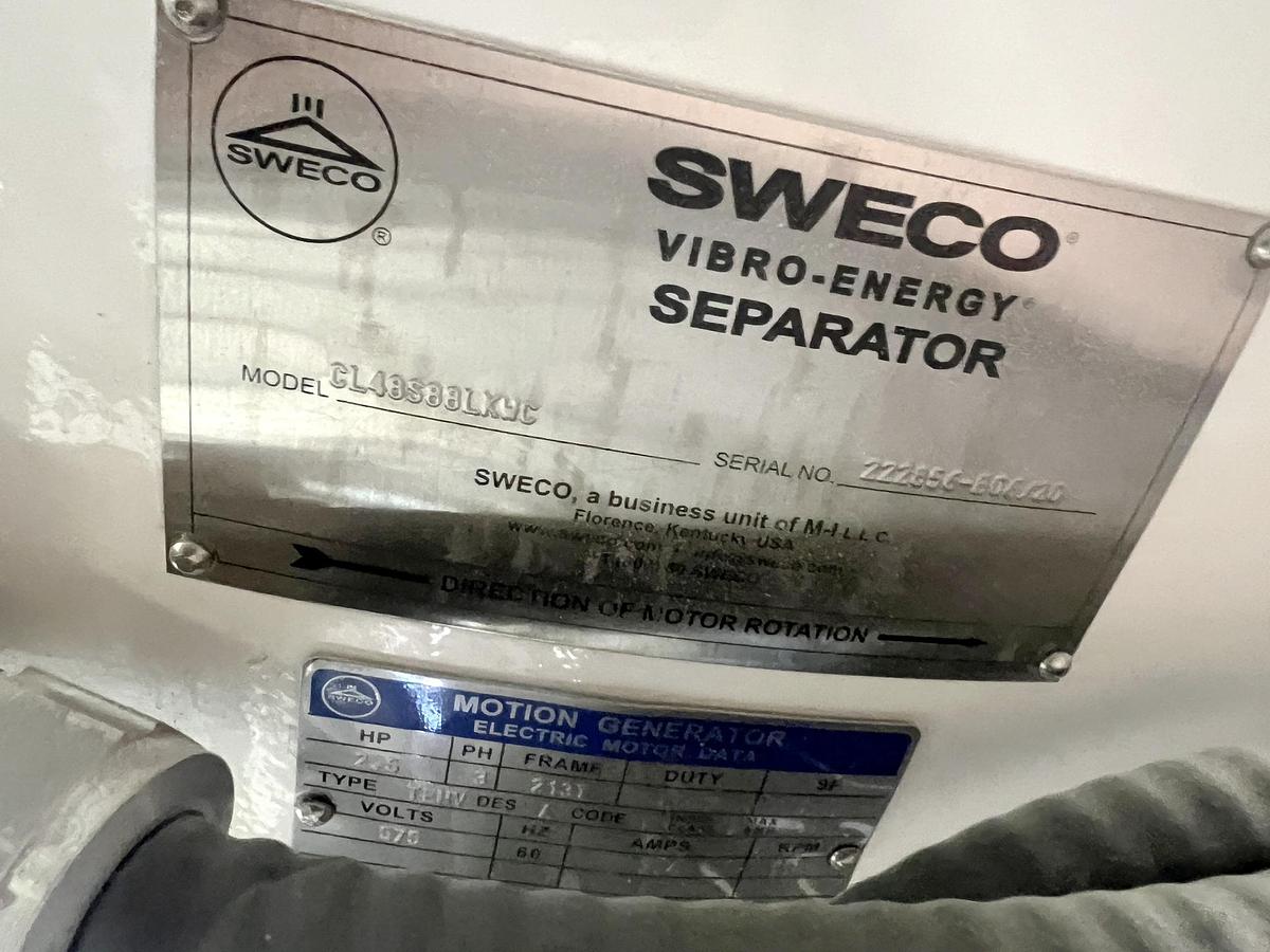 Used Used Sweco Vibrating Screen, 48''