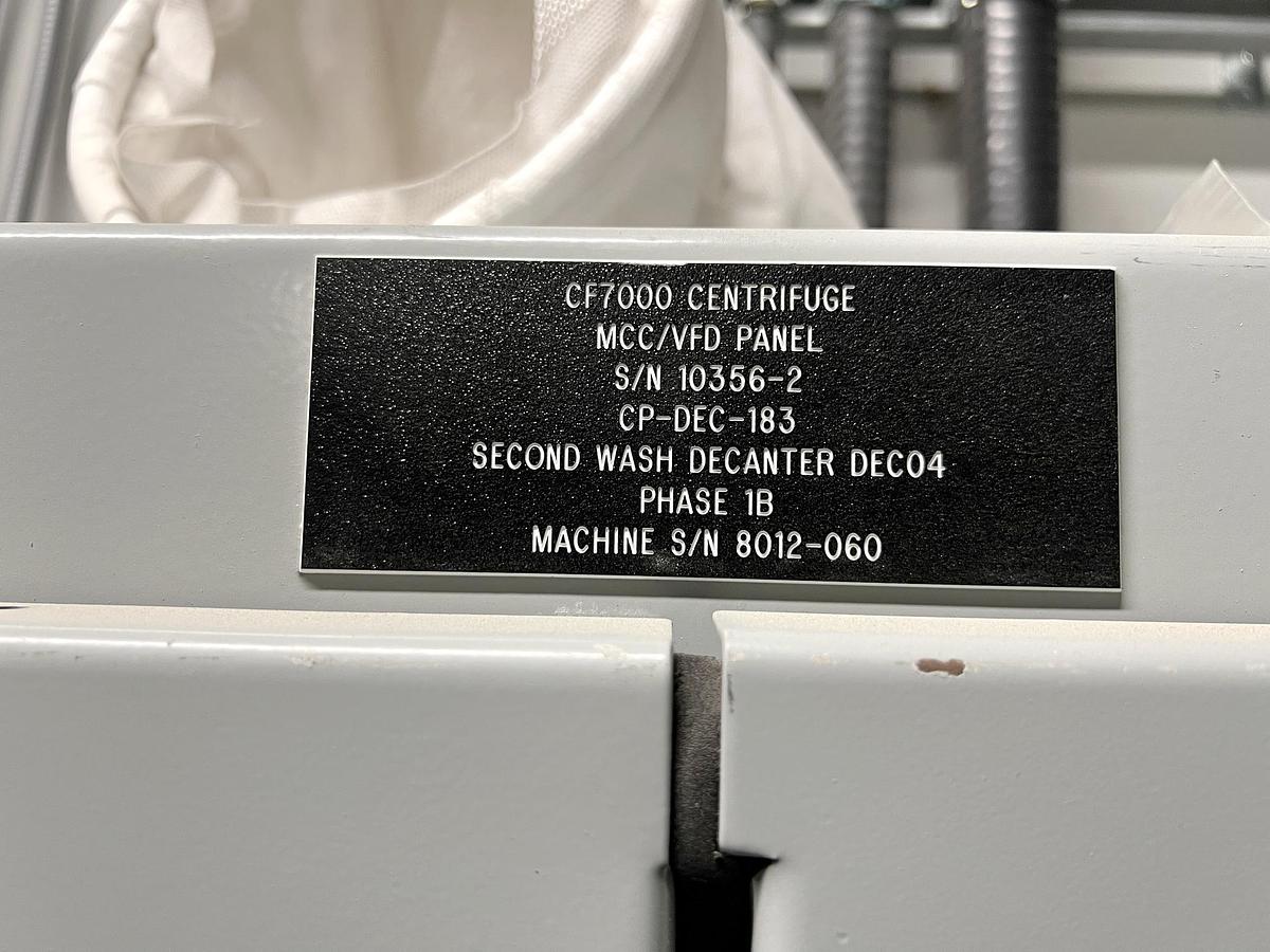 Used Used GEA Westfalia Decanter Centrifuge, Model Protein Master CF 7000