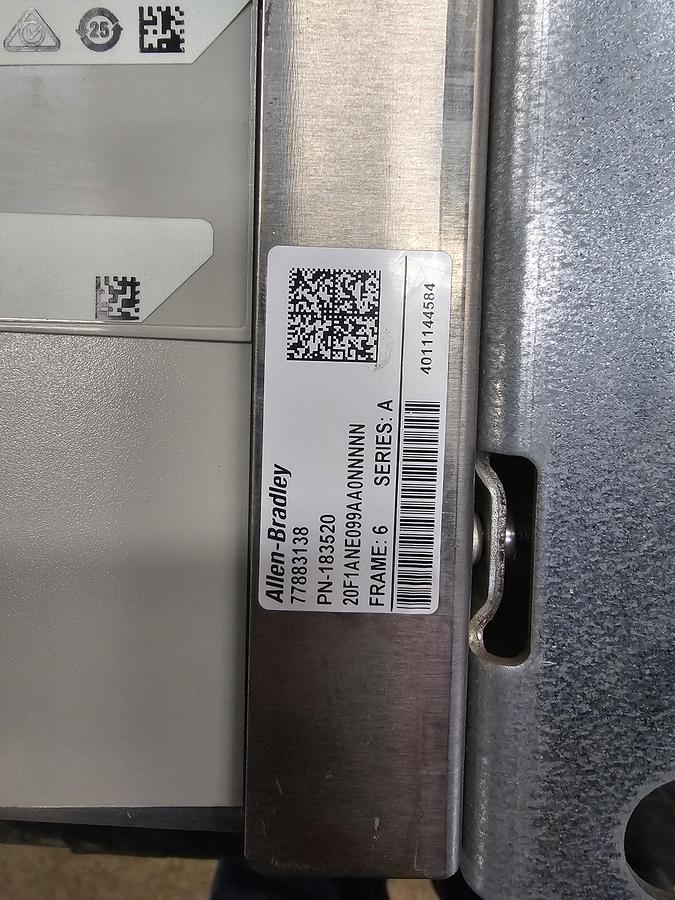 Used Used Allen-Bradley Variable Frequency Drive, 100 HP, 600V - Quantity Available : 3