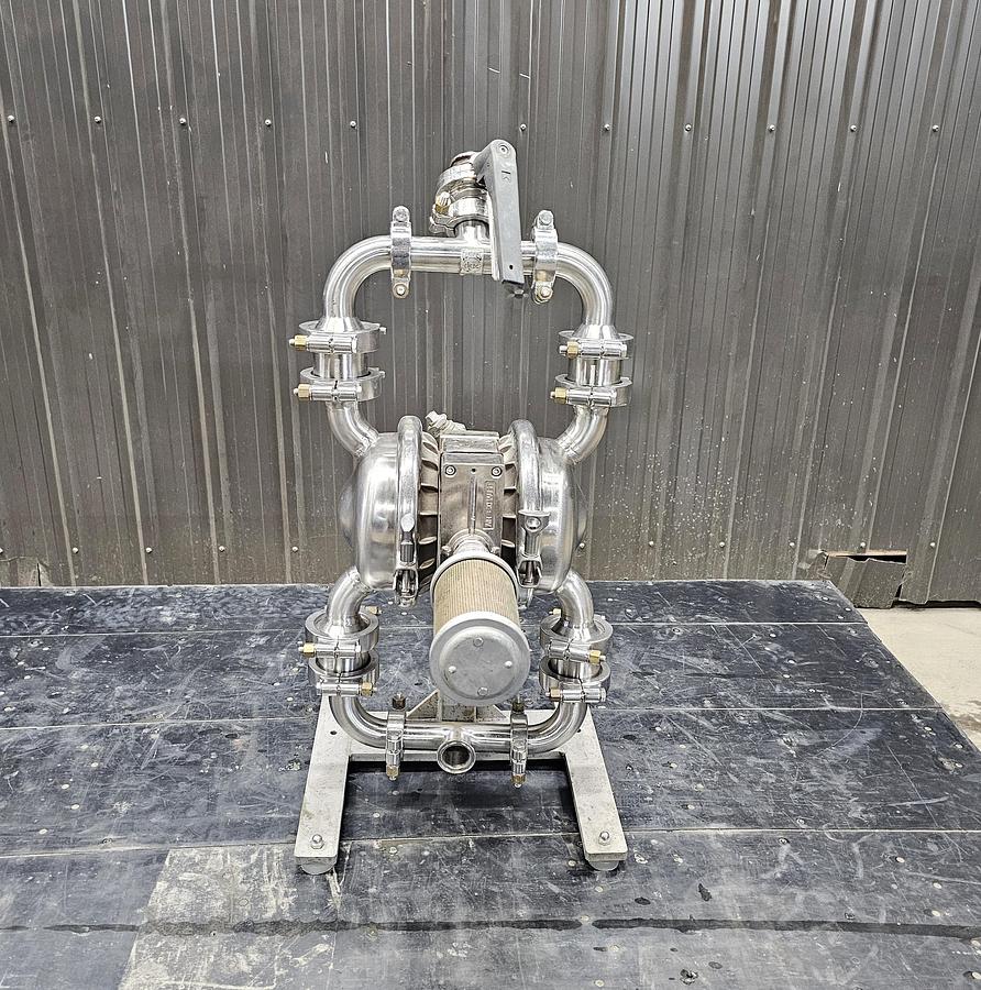 Used Used Wilden Saniflo Diaphragm Pump, 1.5" X 1.5", With Surge Dampener
