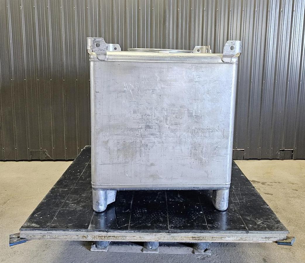 Used Used 350 Gallon IBC Tank (Tote), 304 Stainless Steel