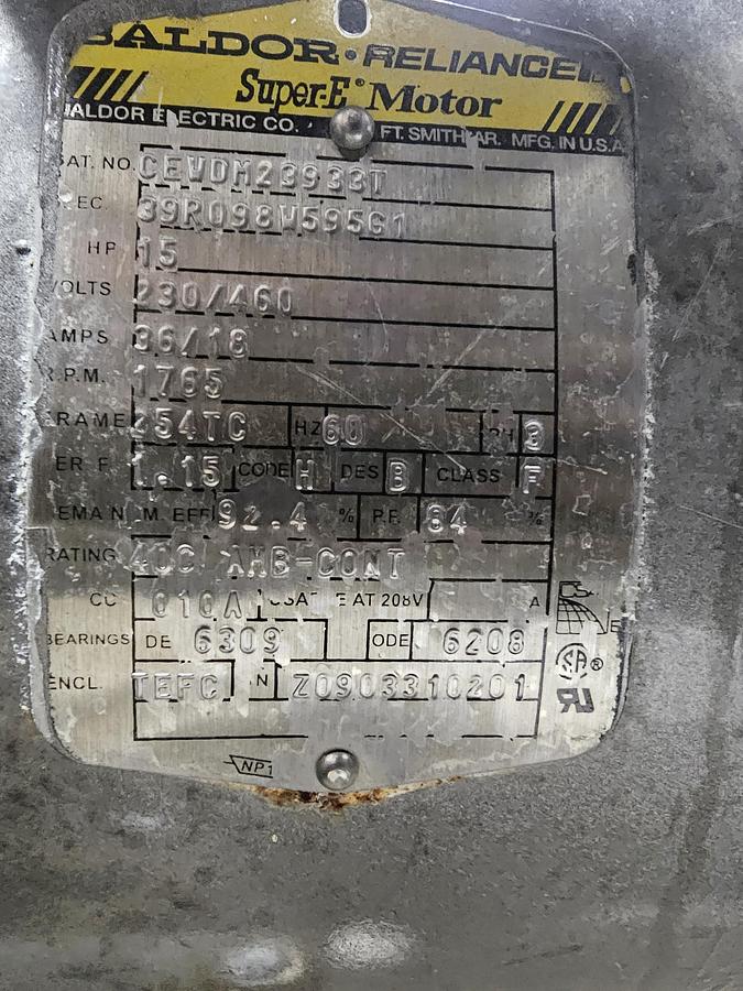 Used ANTO SEE NOTES - Harry Davis NY - Lot 217 - 400 Gal Feldmeier Ribbon Mix Tank