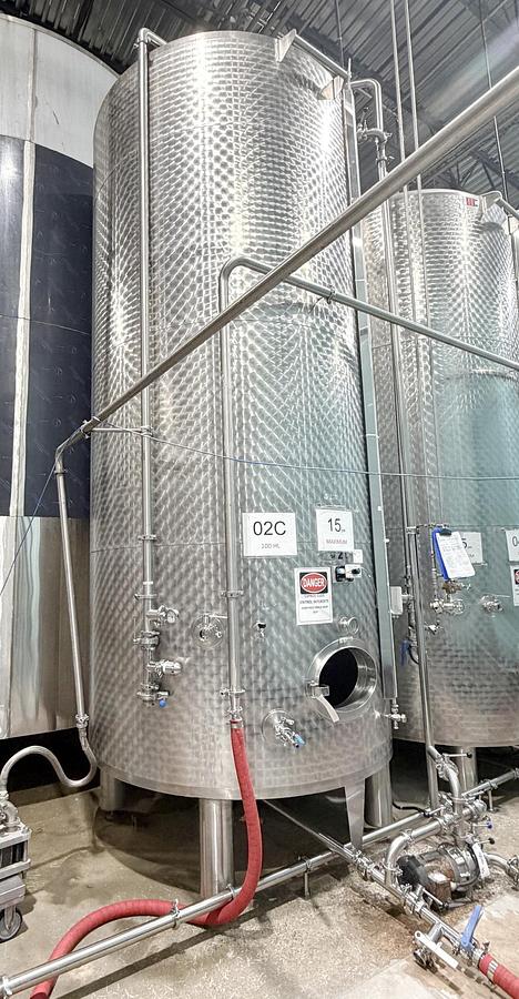 Used Used 2650 Gallon Jacketed Tank, 304 Stainless Steel