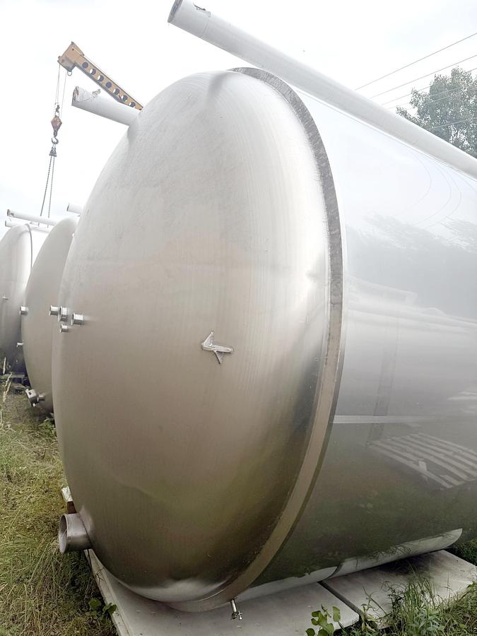 Used Used 5000 Gallon Jacketed Tank, 304 Stainless Steel