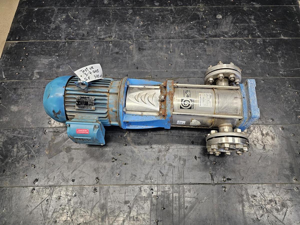 Used Used Goulds Centrifugal Inline Pump, 2'' x 2'', 5 HP