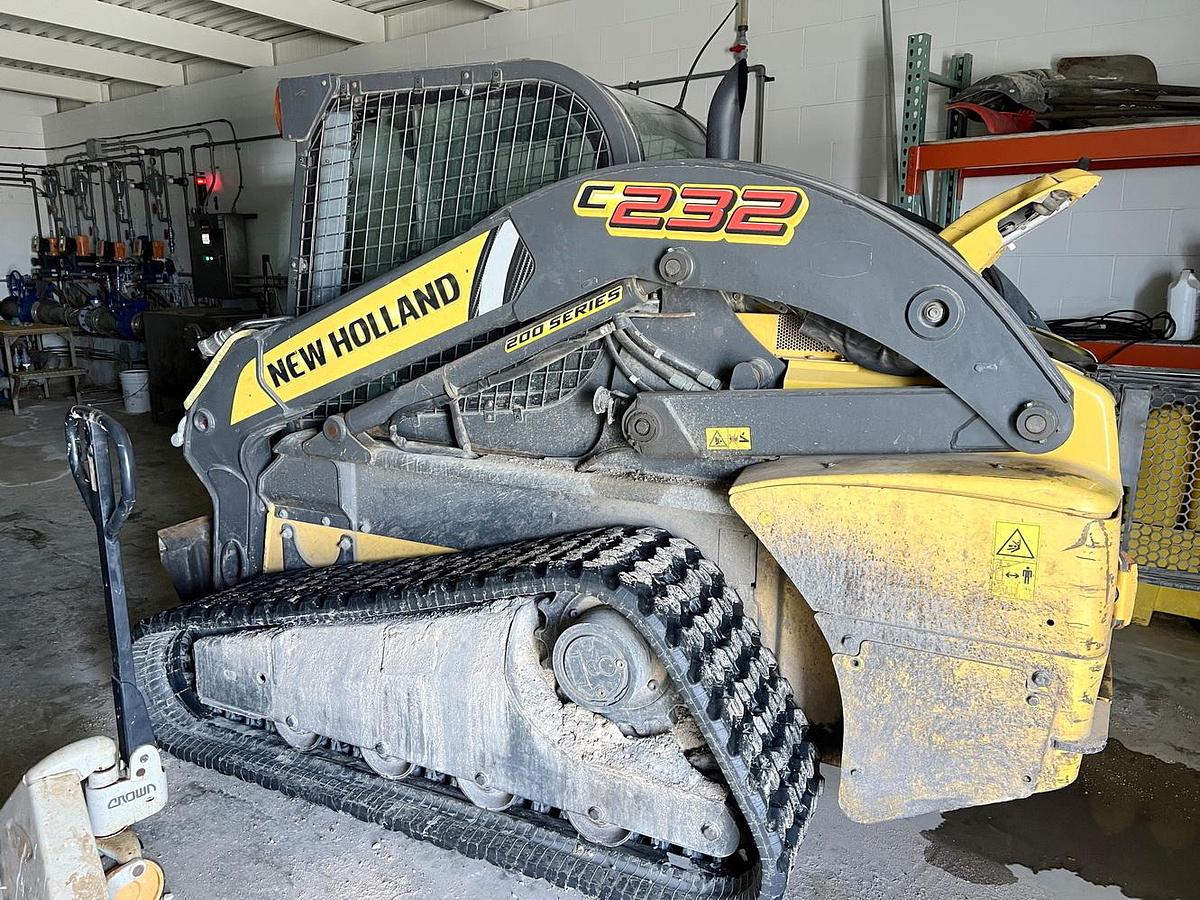 Used Used 2016 New Holland Compact Track Loader, Model C232 With Three Attachments