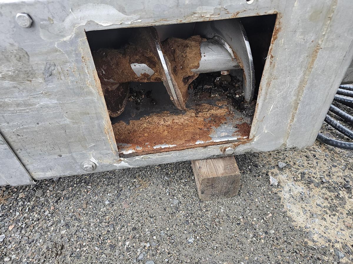 Used Used Law Marot Milpro screw conveyor, 10'' Wide x 144'' Long