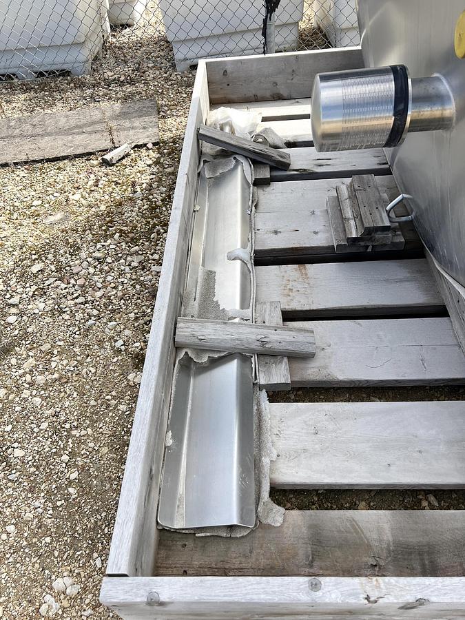 Used Unused 2500 Gallon Jacketed Tank, 316L Stainless Steel, With Scrape Agitation