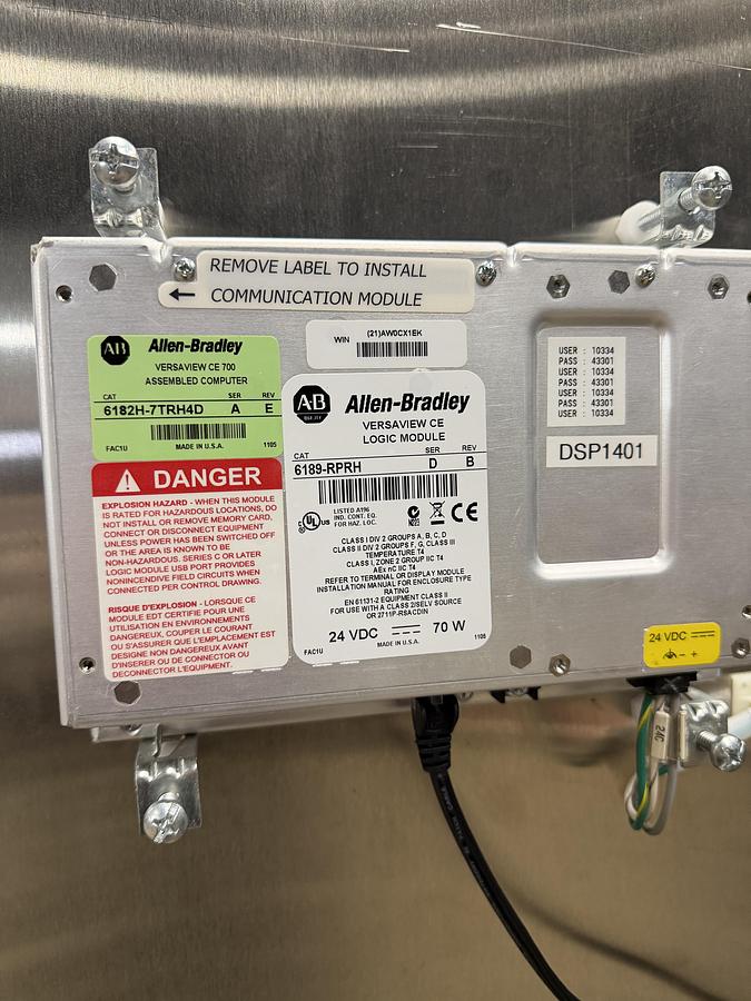 Used Used Fluid Air Fluid Bed Dryer / Granulator, Model 20L