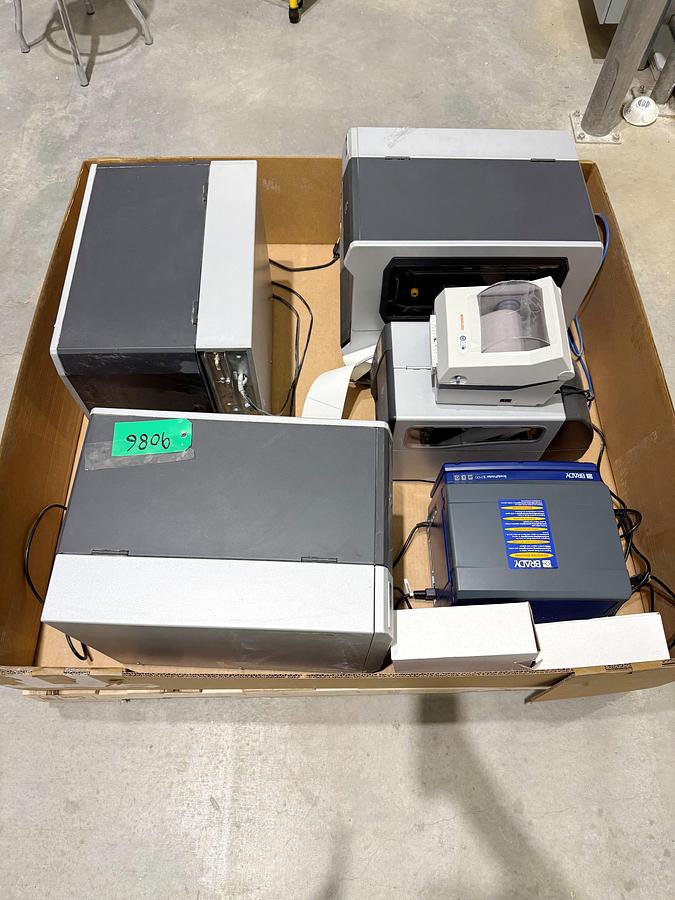 Used Used Lot of Zebra & Brady Printers