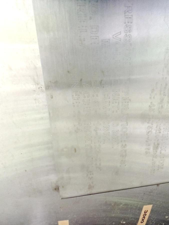 Used Used 2480 Gallon Jacketed Tank, 304 Stainless Steel