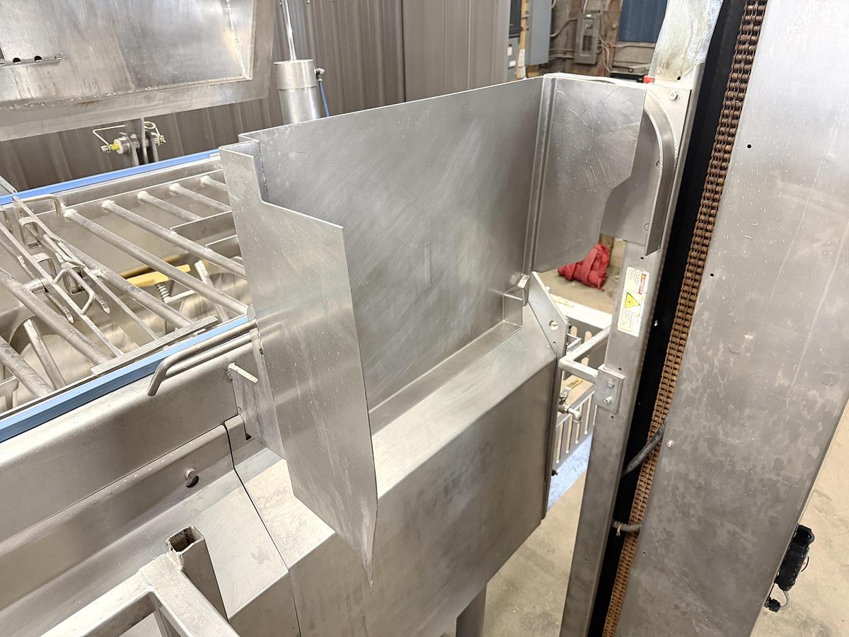 Used Je Recois - Mepaco double ribbon blender, with dumbing column and control panel, jacketed