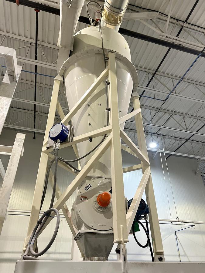 Used Used Kice Venturi Jet Filter, With Rotary Airlock, Cyclone & Fan