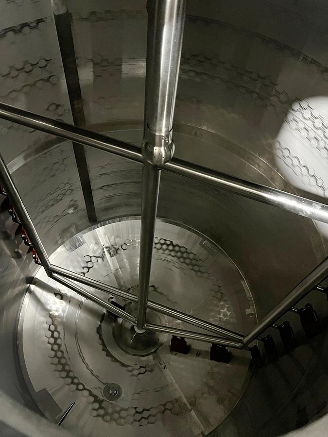 Used Used 1600 Gallon Jacketed Tank, Stainless Steel, With Scrape Agitation & Twin Screw Pump