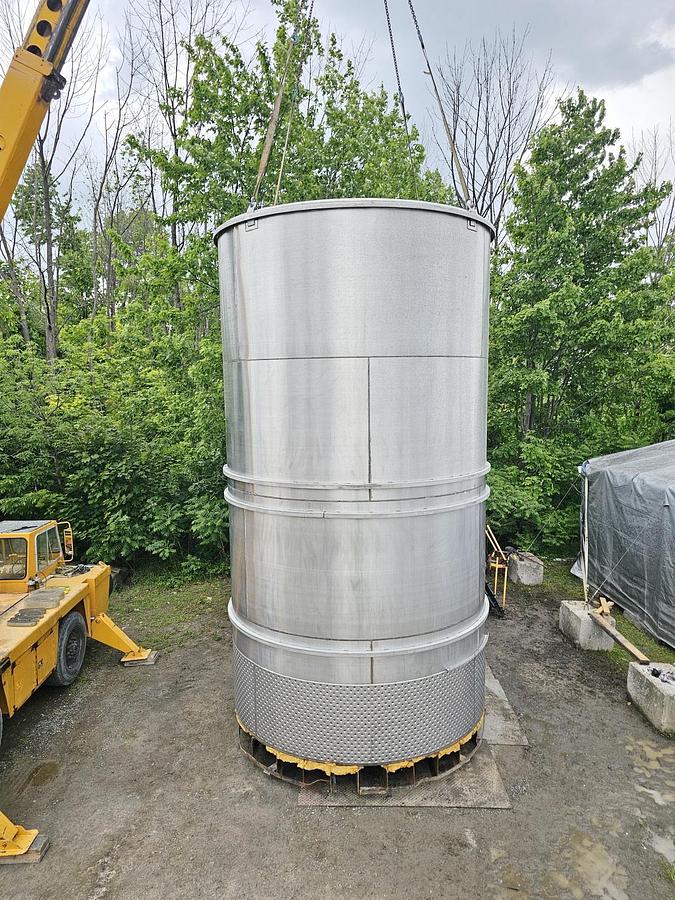 Used Used 15,000 Gallon Jacketed Tank, Stainless Steel