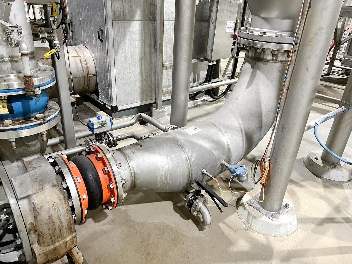 Used Used Caloris MVR Heated Forced Circulation Evaporator System