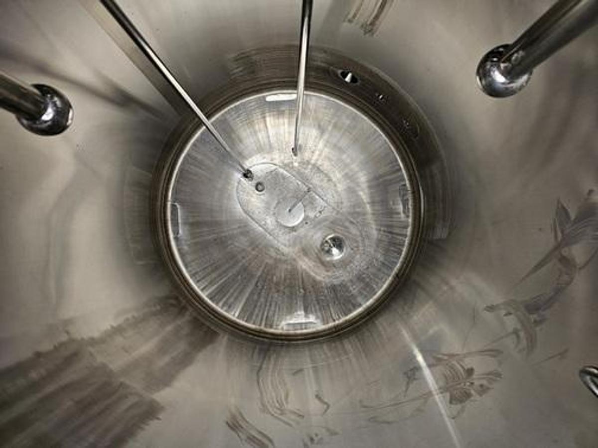 Used Used 550 Gallon Tank (Reactor), 316 Stainless Steel, Full Vacuum