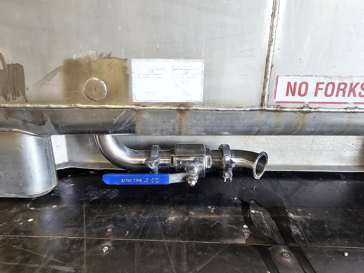 Used Used 350 Gallon IBC Tank (Tote), 304 Stainless Steel