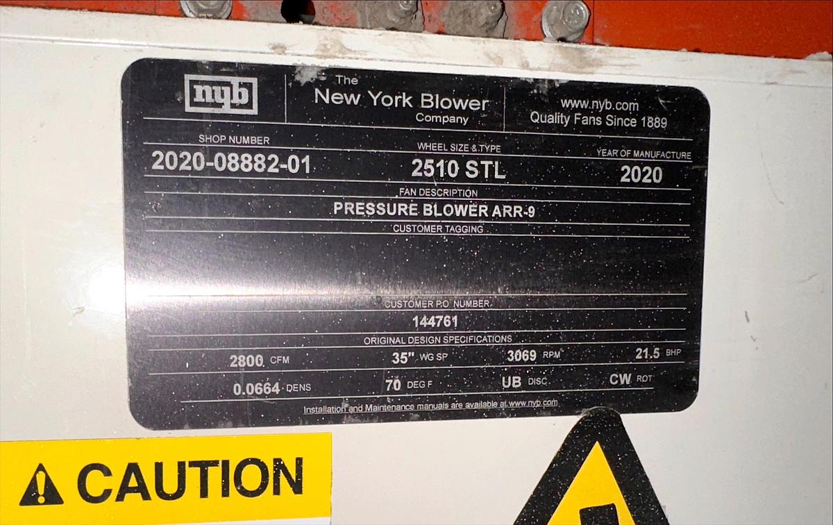 Used Used Kice Venturi Jet Filter, With Rotary Airlock, Cyclone & Fan
